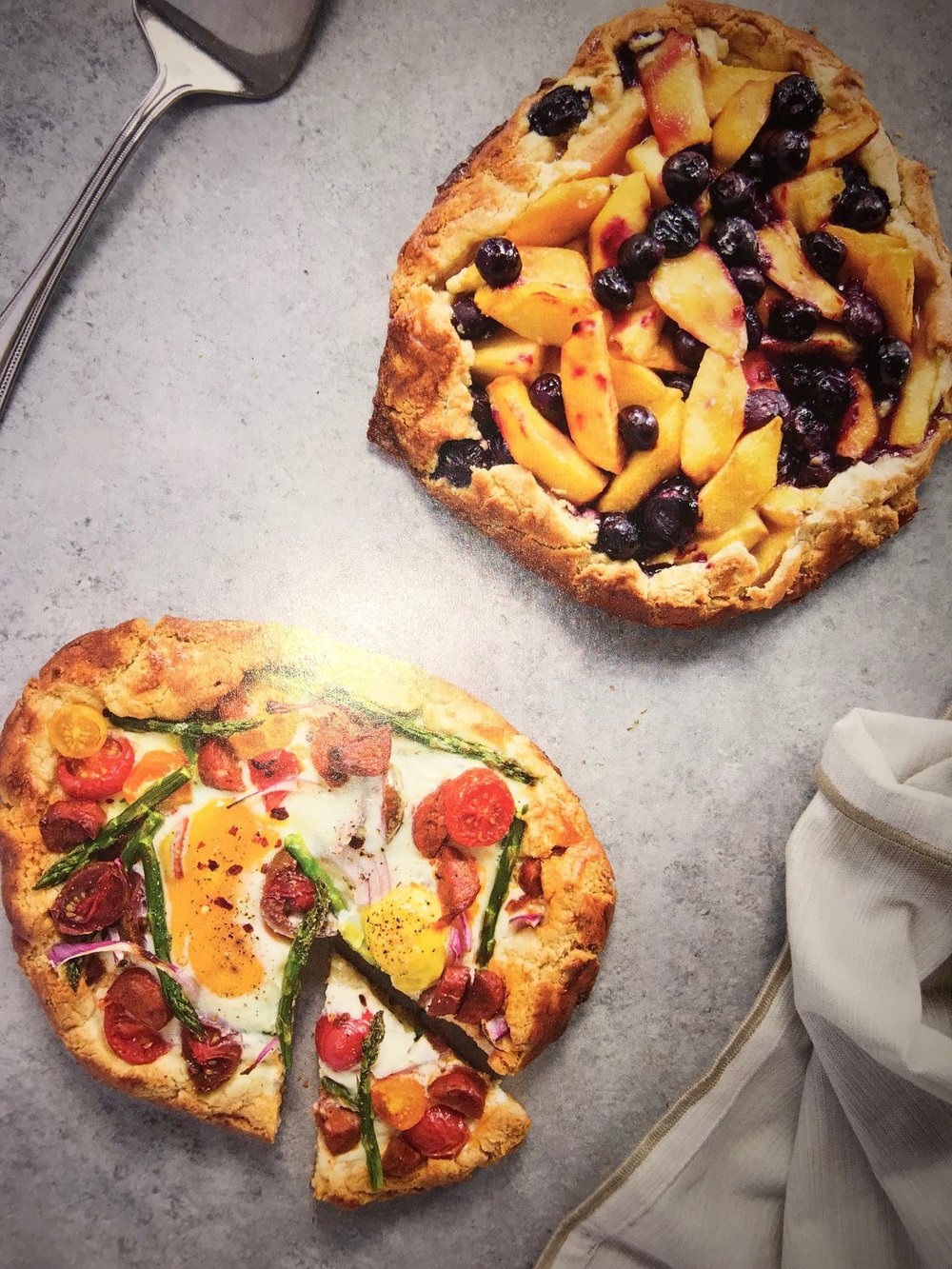 veggie and fruit galettes